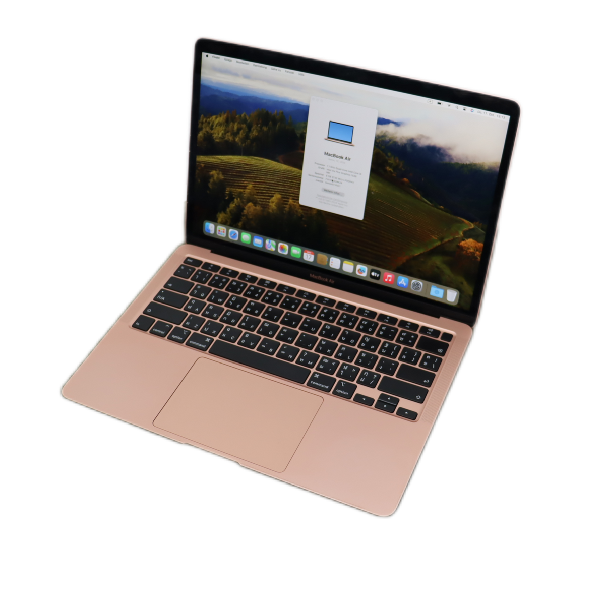 MacBook Air Core i5" 1.1 13 Zoll 2020 1.1 GHz Core i5 (I5-1030NG7) Rosegold QWERTY Zyklen 152