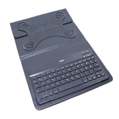 Bluetooth®-Tastatur mit Tablet-Tasche "KEY4ALL X3100", Schwarz, QWERTZ