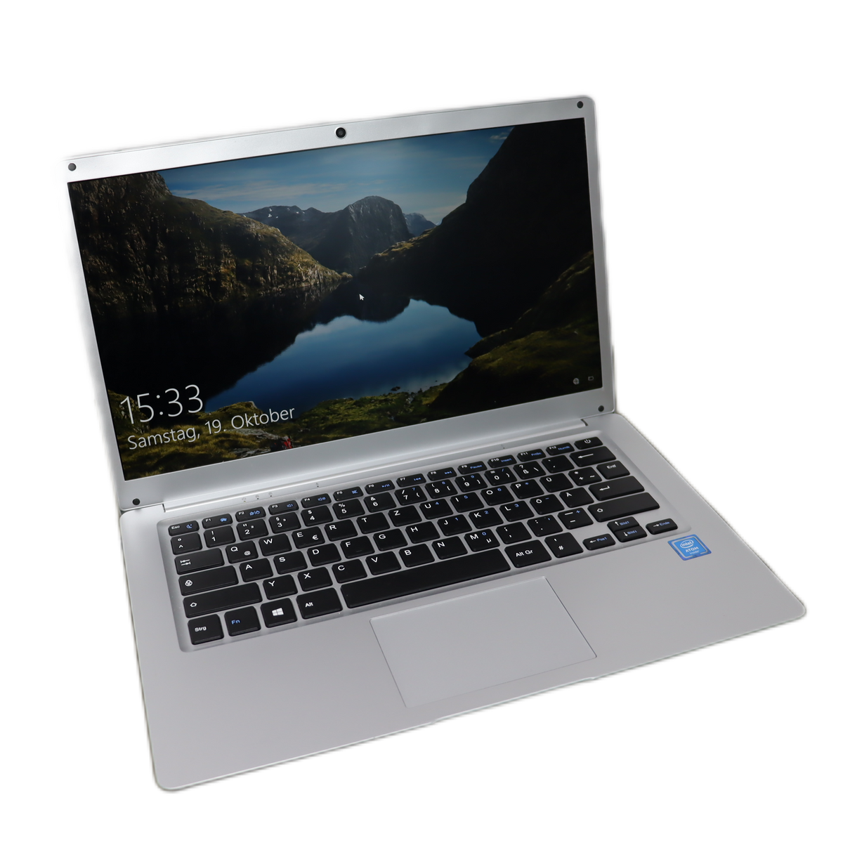 Winnovo 14 Zoll V146 Intel Atom Quad Core 4GB RAM 32GB+128GB Festplatte SD Kartenspeicher Erweiterung, 1920x1080 IPS Display, WLAN, Bluetooth, Akku 10000 mAh, Silber