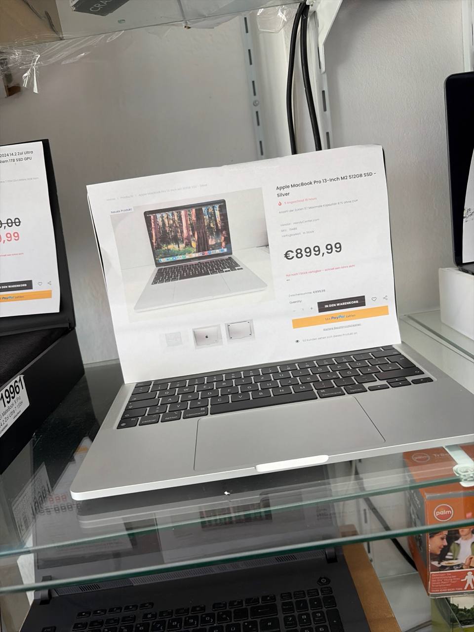 Apple MacBook Pro 13" M2 512GB SSD Silber Hauptbild
