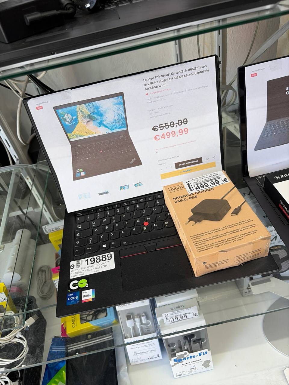 Lenovo ThinkPad L13 Gen 2 i7-1165G7 11Gen Zweitbild