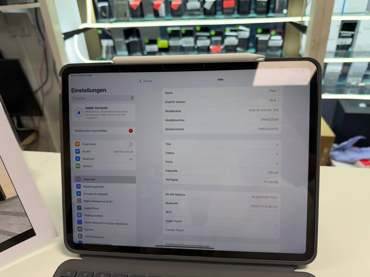 Apple iPad Air 13 Zoll M2 Tablet Zweitbild