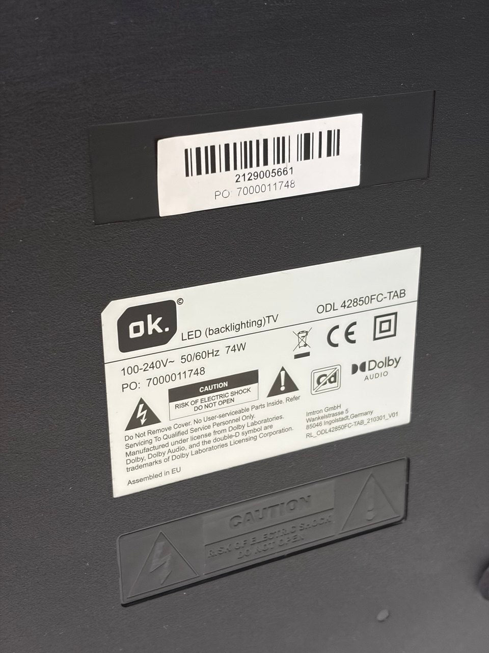 ok. ODL-TAB LED-Backlighting TV