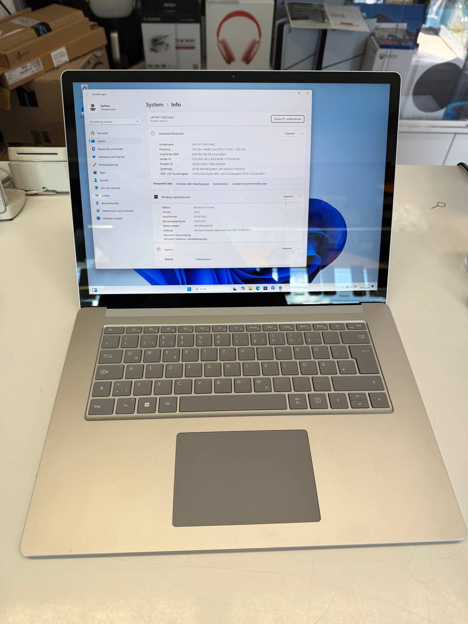 Microsoft Surface Laptop 5, Intel i7-1255U, 12. Gen Zweitbild