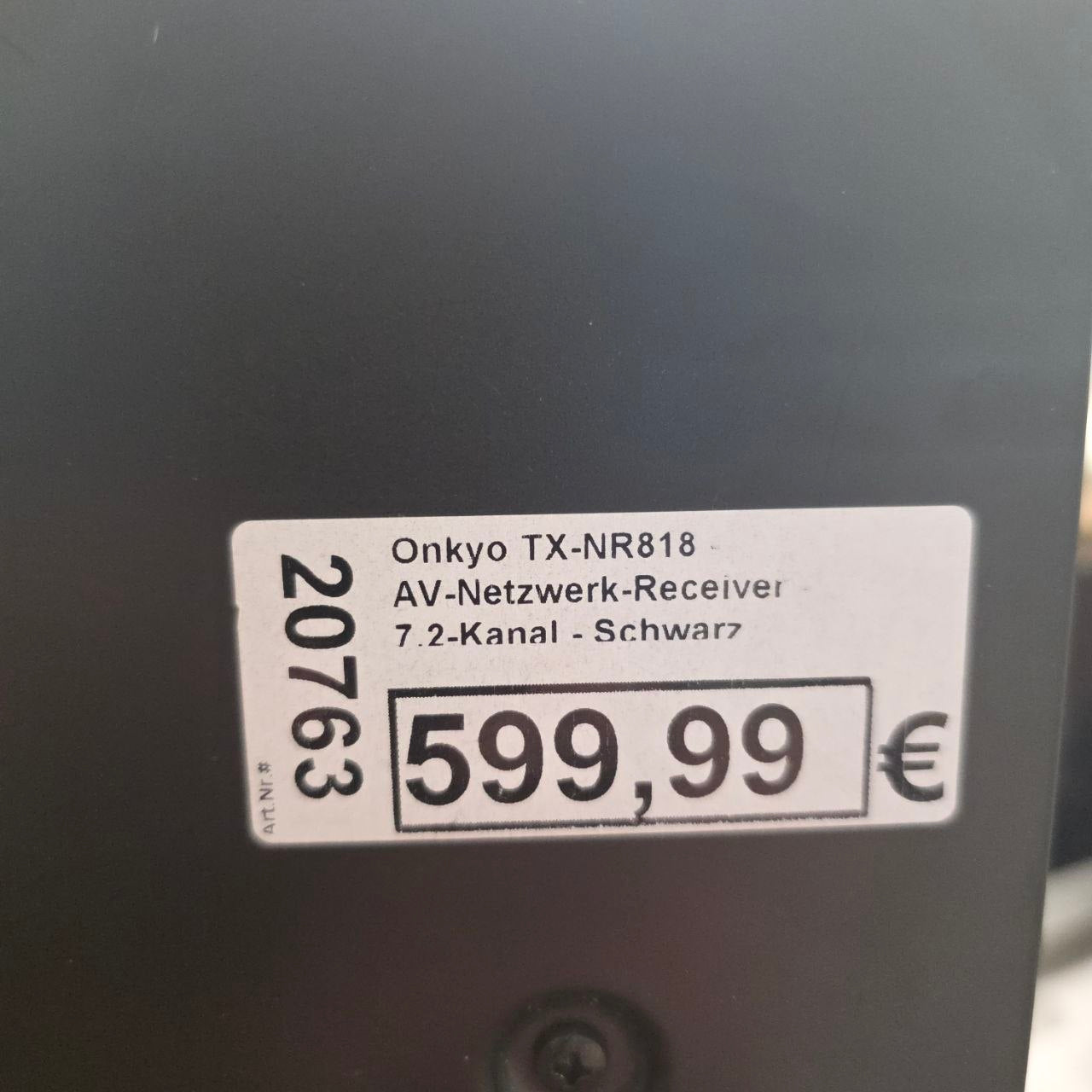Onkyo TX-NR818 AV-Receiver 7.2-Kanal Schwarz Zweitbild