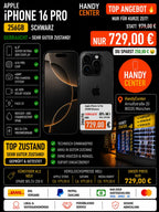 Apple iPhone 16 Pro 256GB Schwarz