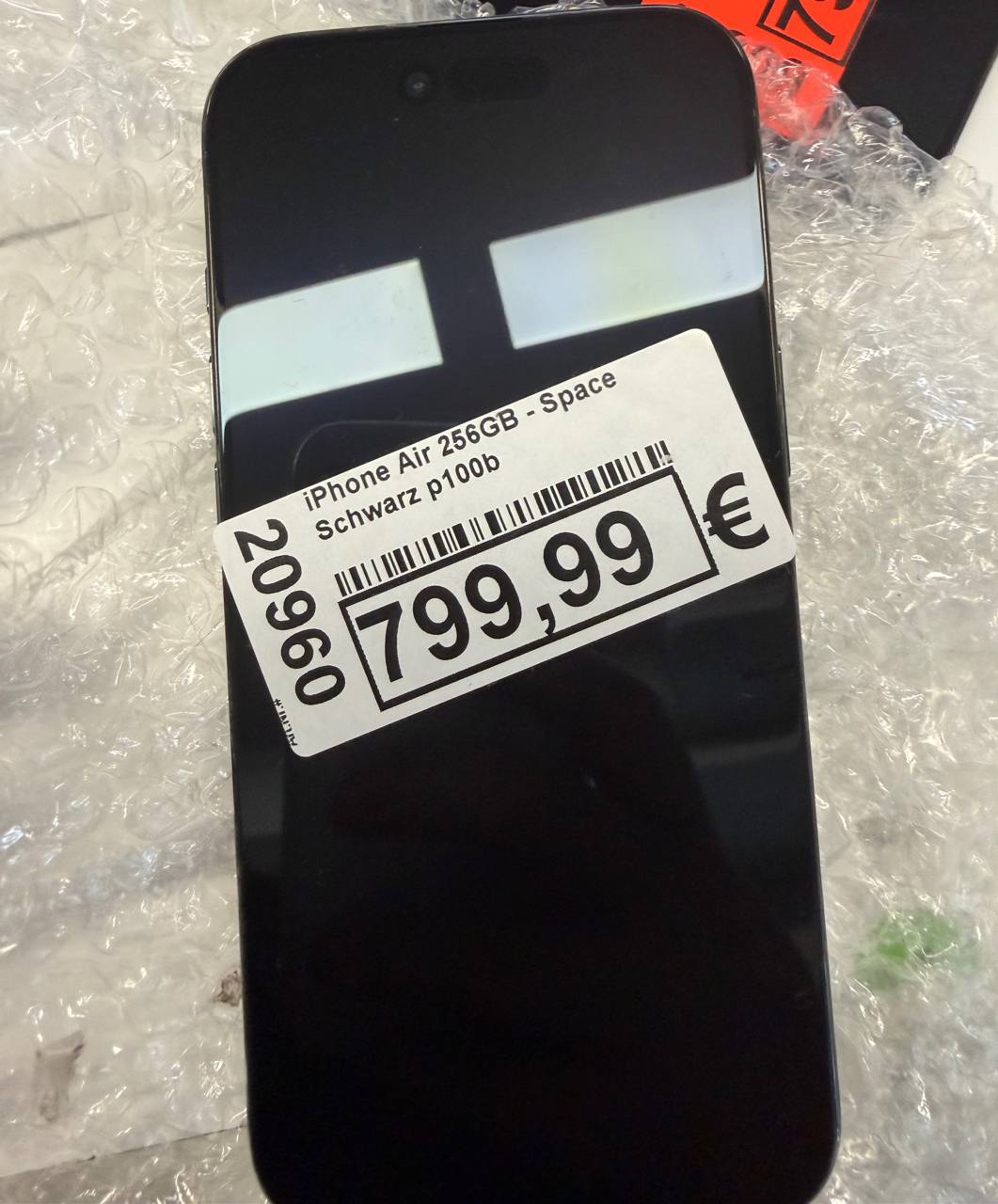 Apple iPhone Air 256GB Space Black Hauptbild
