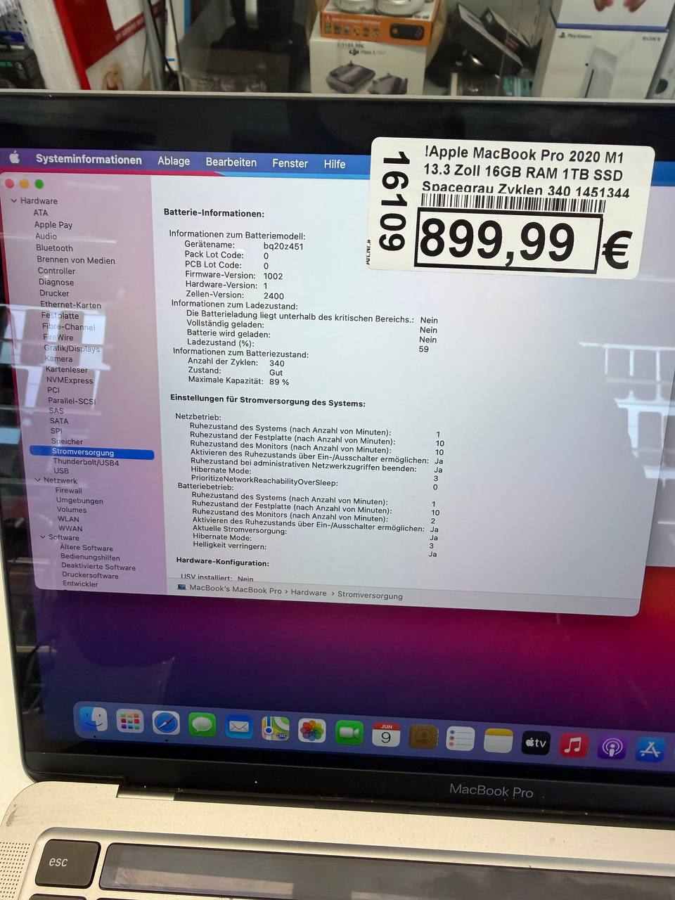 Apple MacBook Pro 13.3" M1 2020 16GB RAM 1TB SSD