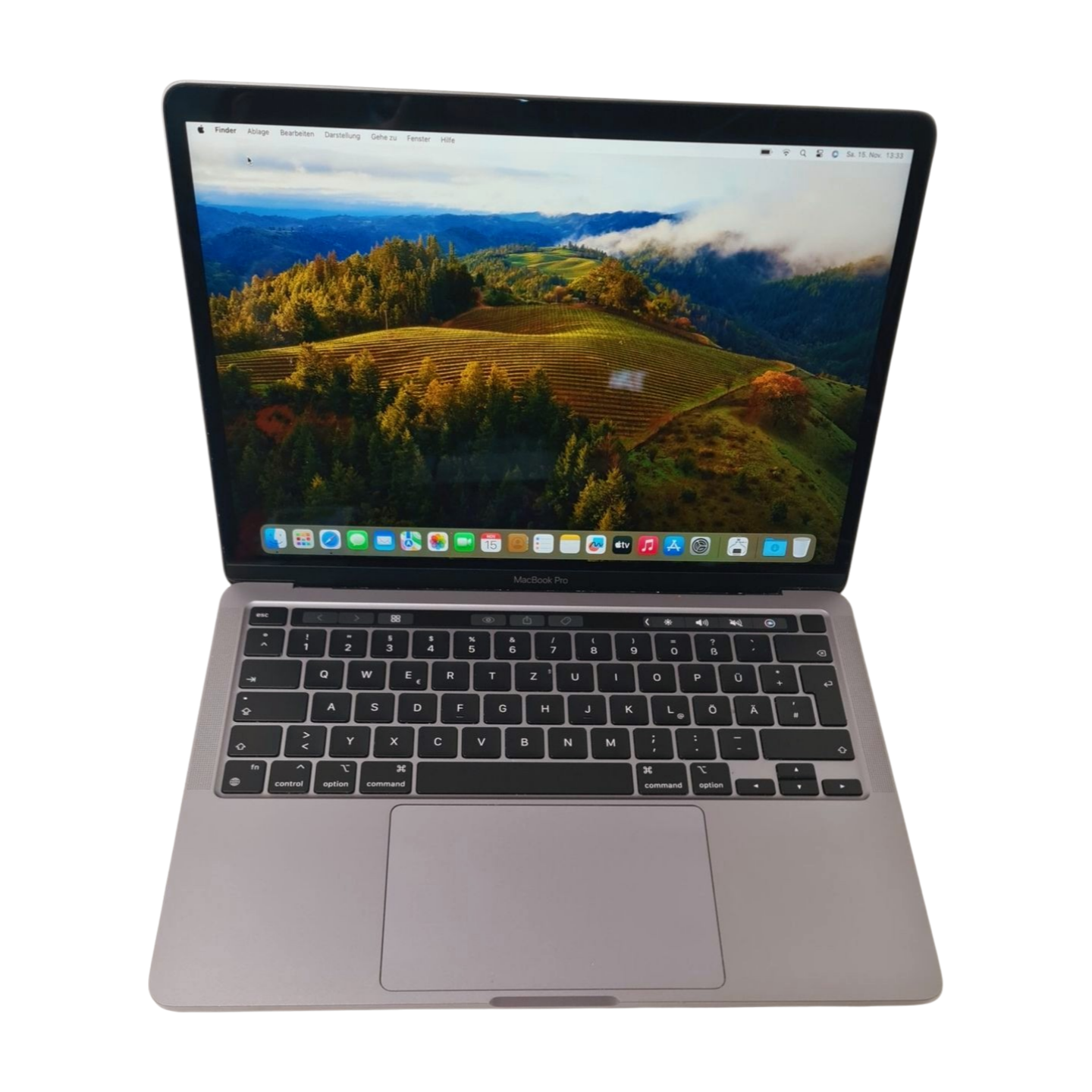 Apple MacBook Pro 13" (2022) Touch Bar M2 10-Core GPU 3,49 GHz Space Grau A2338 Zyklen 123 Hauptbild