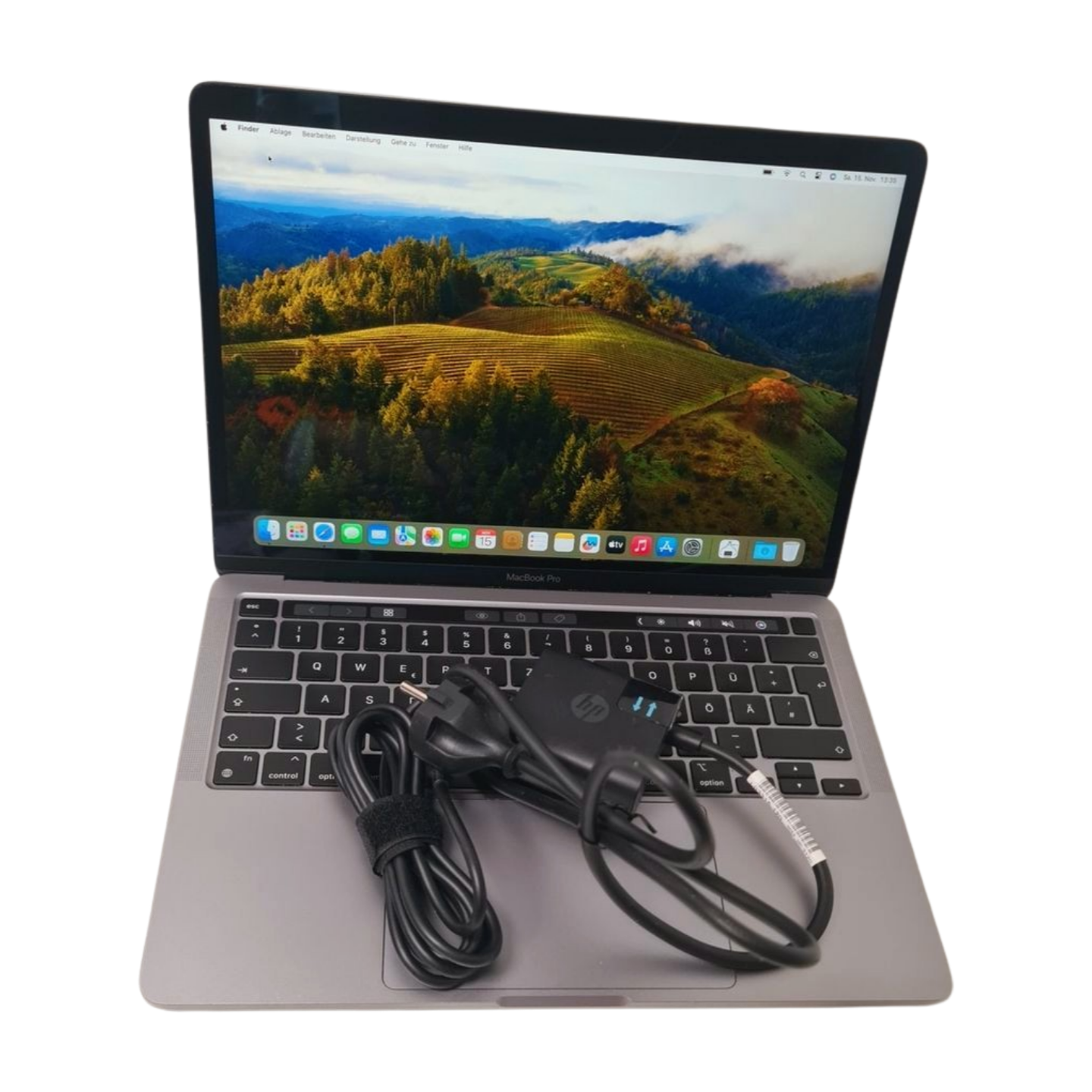 Apple MacBook Pro 13" (2022) Touch Bar M2 10-Core GPU 3,49 GHz Space Grau A2338 Zyklen 123 Zweitbild
