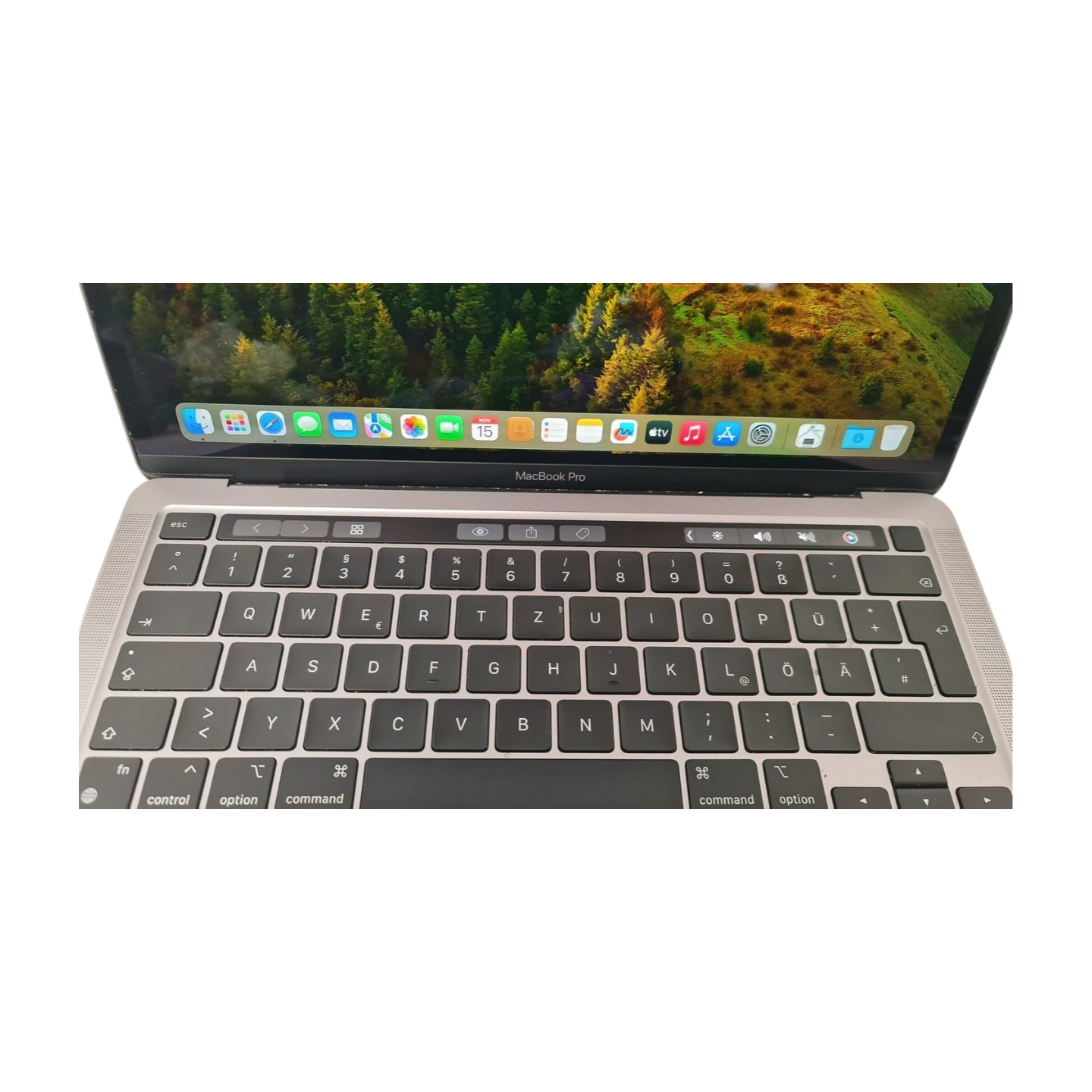 Apple MacBook Pro 13" (2022) Touch Bar M2 10-Core GPU 3,49 GHz Space Grau A2338 Zyklen 123