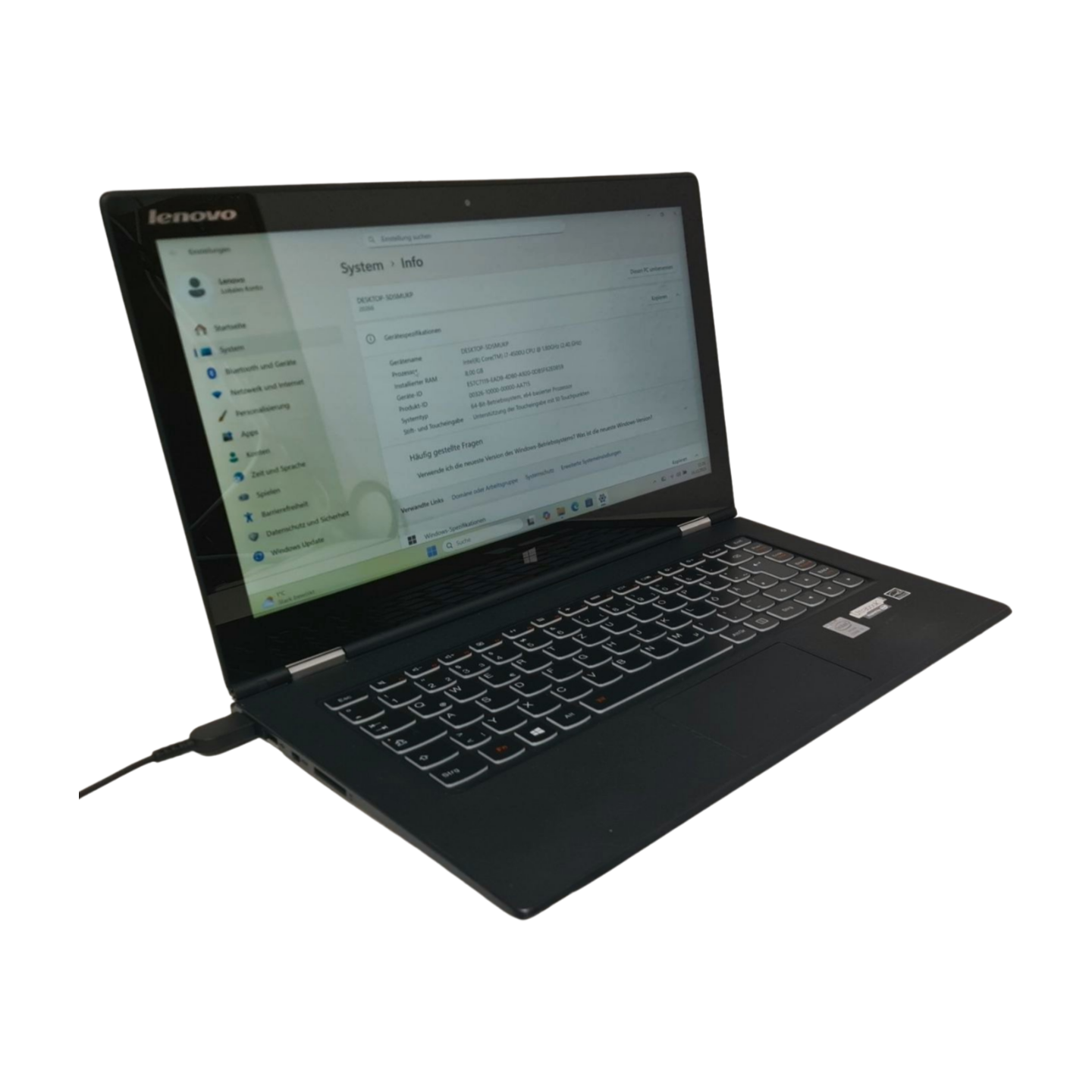 Lenovo Yoga 2 Pro i7-4500U 4x1,8GHz 8GB RAM 512GB SSD Touchscreen 3200x1800 Backlit Webcam Win11 Zweitbild