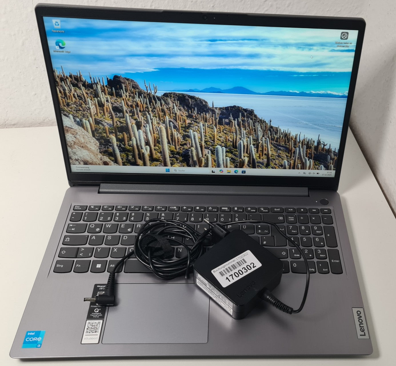 LENOVO IDEAPAD 3 15ITL6 11Gen i3-1115G4 4x3,0GHz 8GB Ram 500GB SSD GPU Intel UHD 3,9GB Win11 Hauptbild
