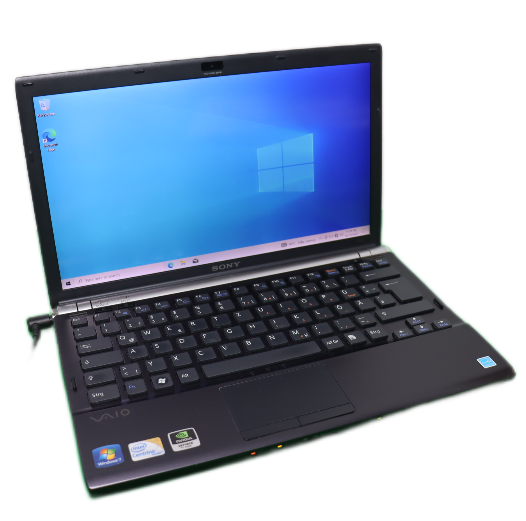 SONY PCG-6124M Intel CORE 2 Duo 3,07 GHz 8GB RAM 240 GB SSD  SN:// 54009627 0000001 J00415QLX