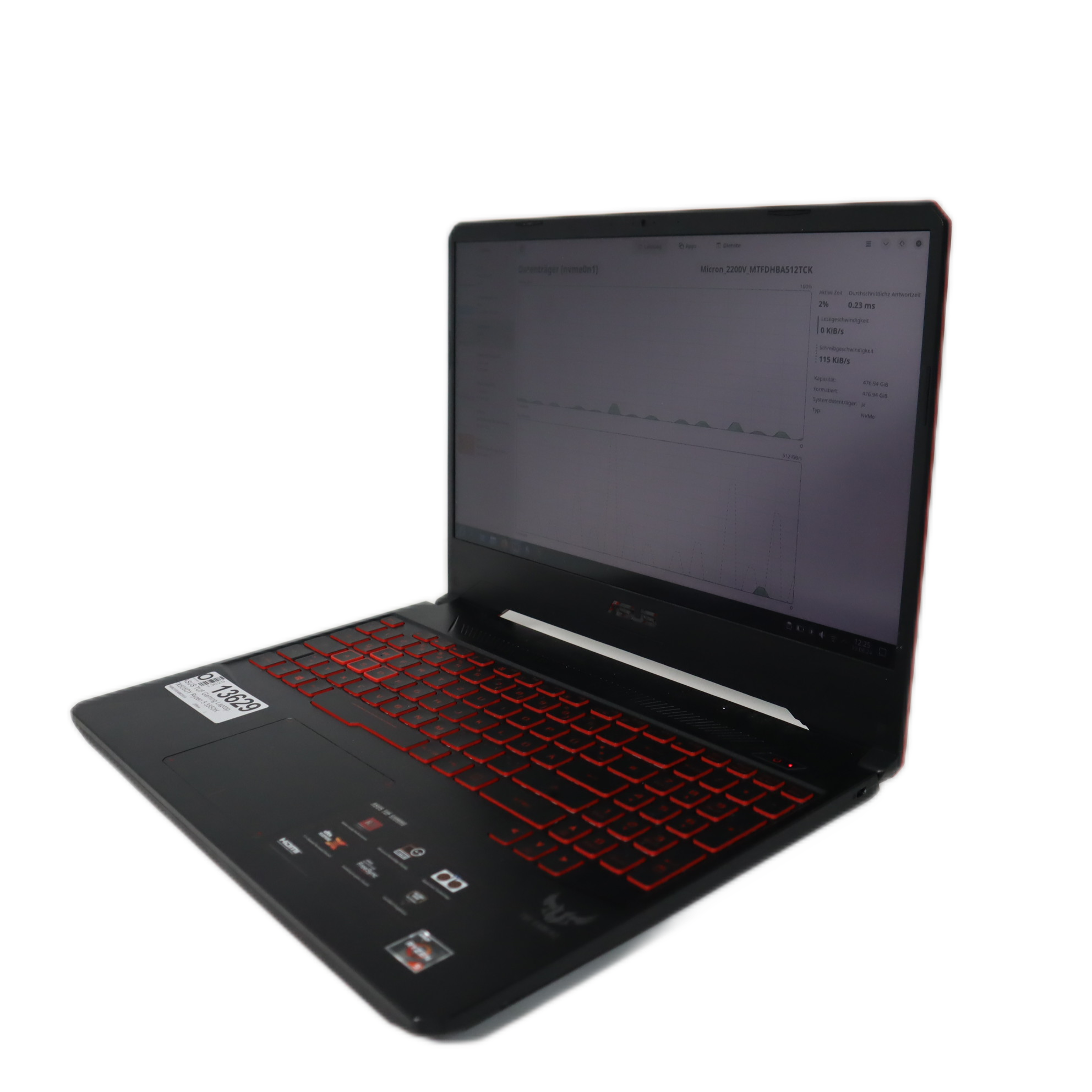 ASUS TUF Gaming Laptop FX505DY Ryzen 5 3550H 512GB NVMe 8GB RAM Vega 8