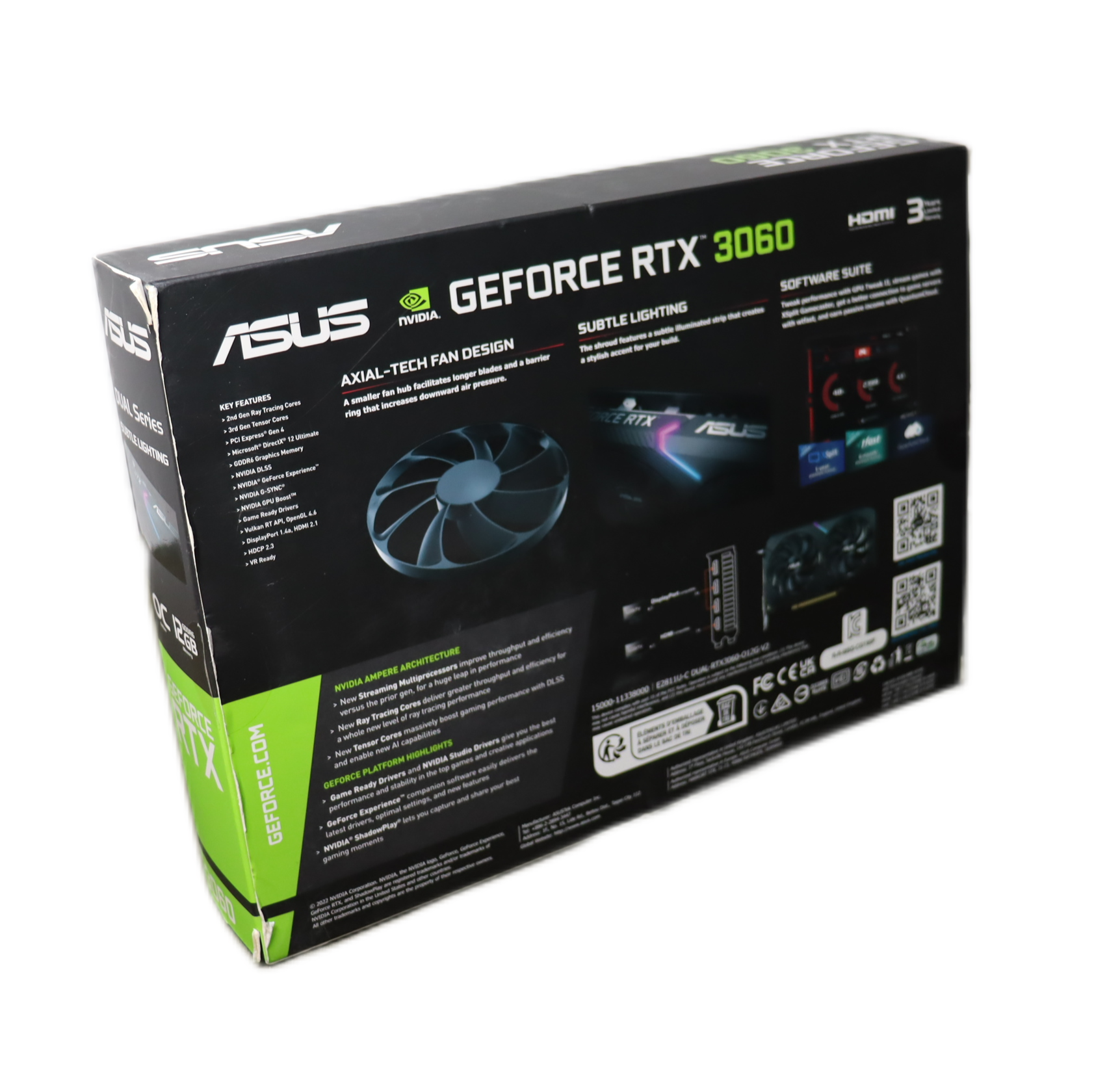 ASUS Dual -RTX3060-O12G-V2 NVIDIA GeForce RTX 3060 12 GB GDDR6