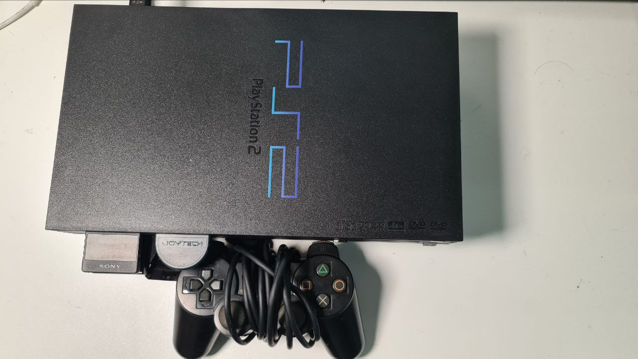 Sony PS2 Playstation 2 Fat Konsole in Schwarz - mit Controller - Original