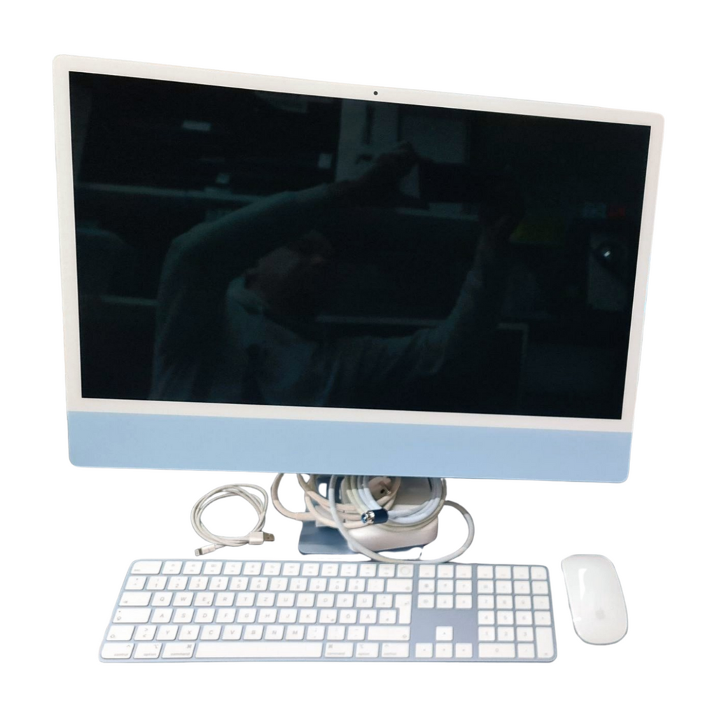 Apple iMac 24 Zoll Blau 2021 Apple M1 8C8G 8GB 512GB SSD Blau