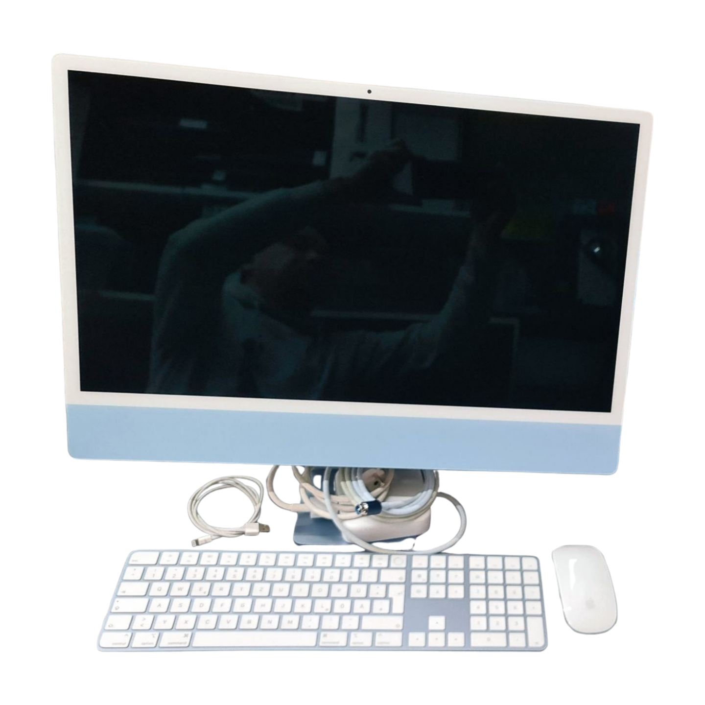 Apple iMac 24 Zoll Blau 2021 Apple M1 8C8G 8GB 512GB SSD Blau