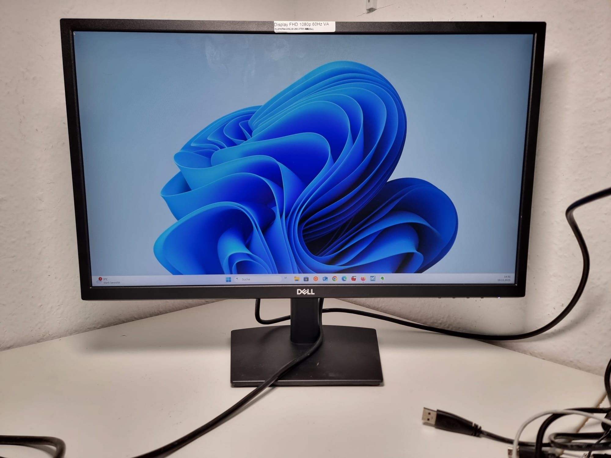 Dell E2423H 23,8" Monitor Display FHD 1080p 60Hz VA DisplayPort VGA