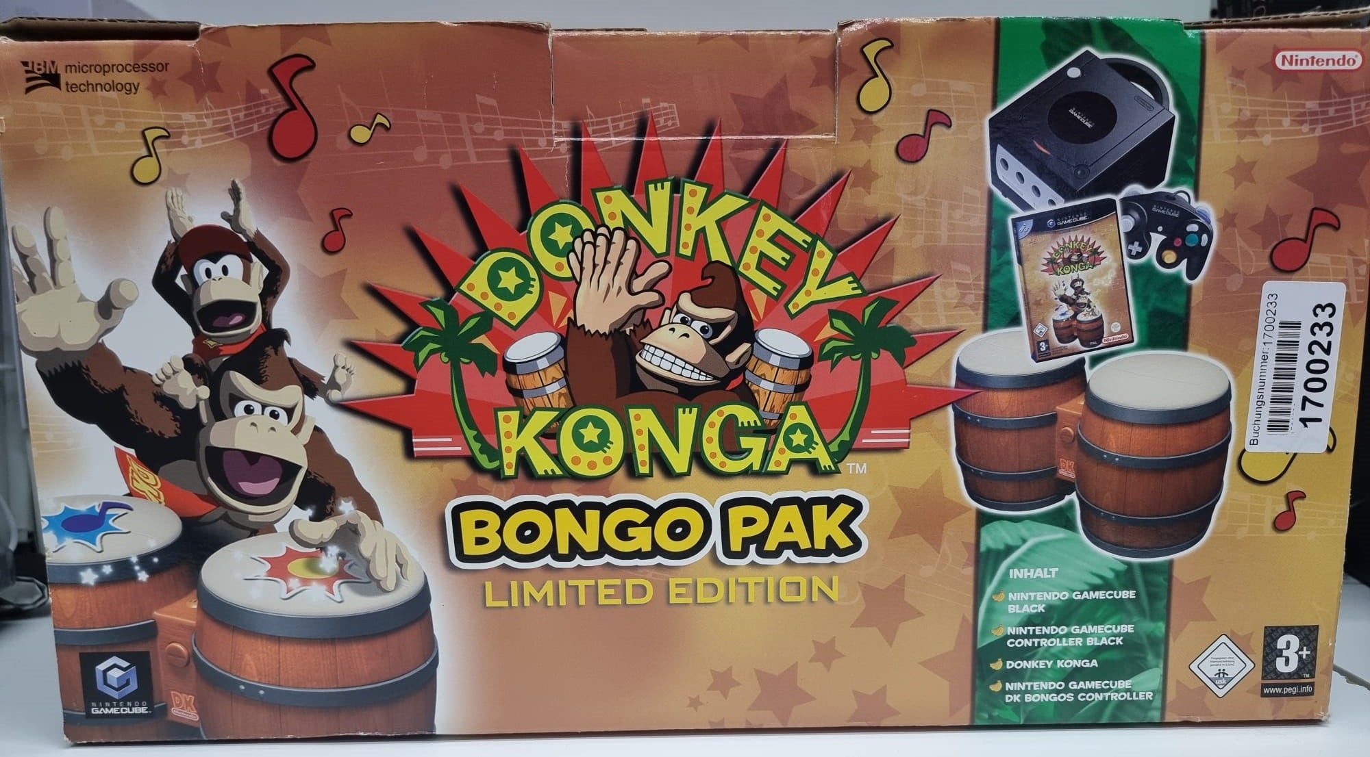 Nintendo GameCube Donkey Konga Bongo Pak Limited Edition