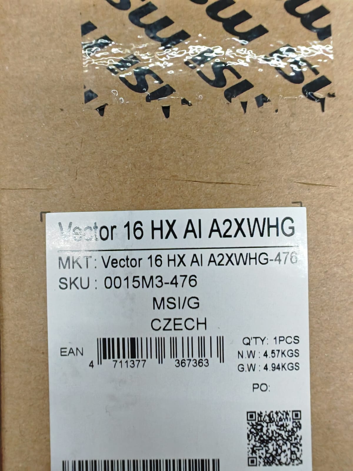 GeForce RTX 5070 Ti 12GB MSI Vector 16 Core Ultra 9 275HX 16GB RAM 1TB SSD Win11 Zweitbild